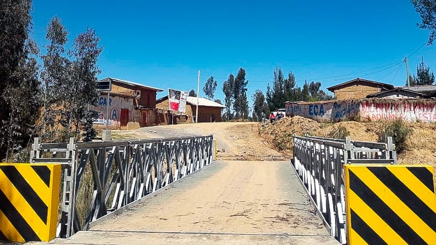 Áncash: Cuatro puentes fueron instalados en el marco de la reactivación económica