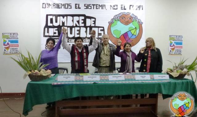 Presentan Cumbre de los Pueblos como espacio ciudadano global paralelo a la COP20