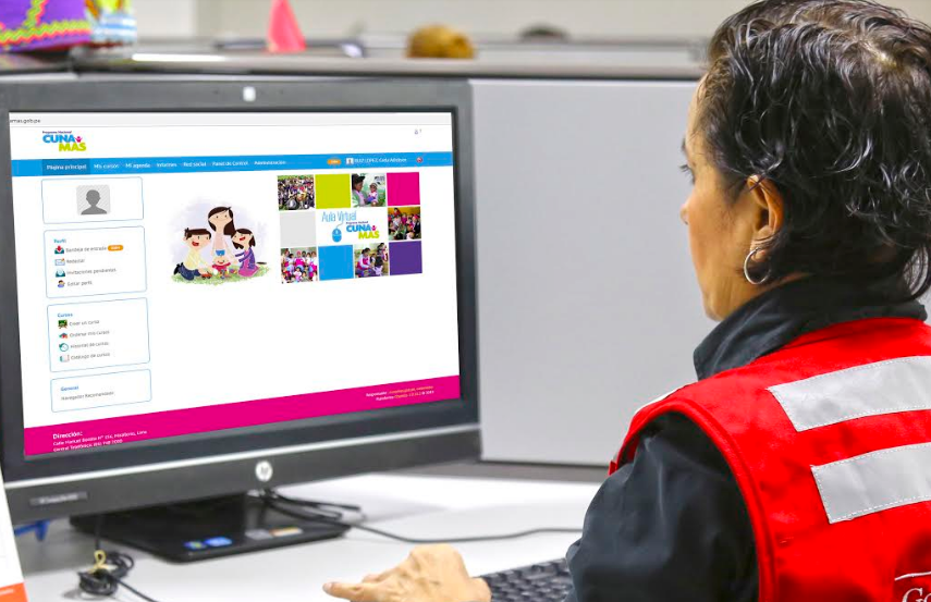 Aula Virtual de  “Cuna Más” capacita a 1,500 acompañantes técnicos a nivel nacional