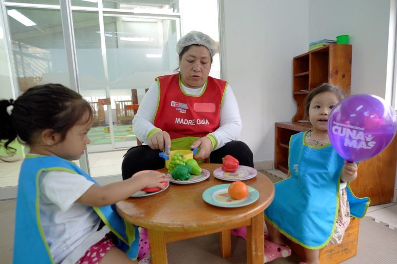 Más de 50 mil actores comunales de Cuna Más promueven el desarrollo infantil temprano