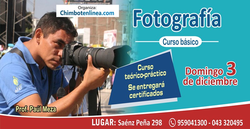 Taller de fotografía básica ofrece Chimbote en Línea para sus lectores