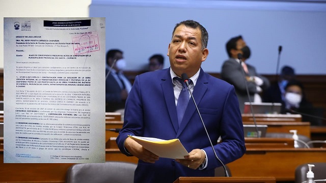 Congresista Espinoza pide intervenir la MPS por presuntos actos de corrupción en obras