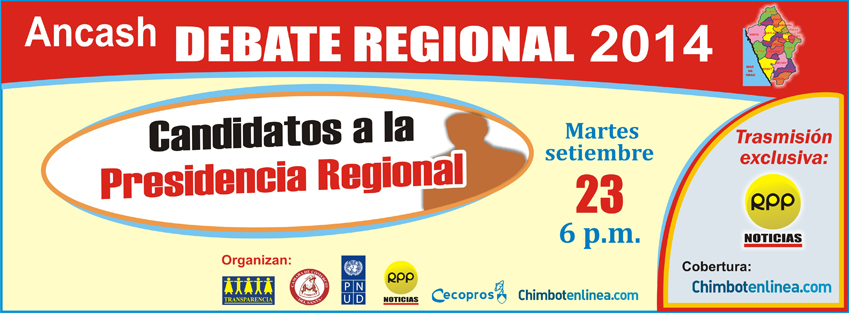 Chimbote: Transparencia moderará debate de candidatos a la presidencia de Áncash vía RPP