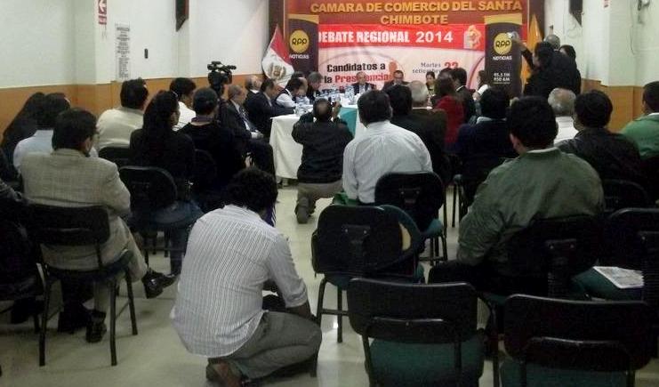 Debate entre candidatos a la presidencia de Áncash será sin público en la Cámara de Comercio 