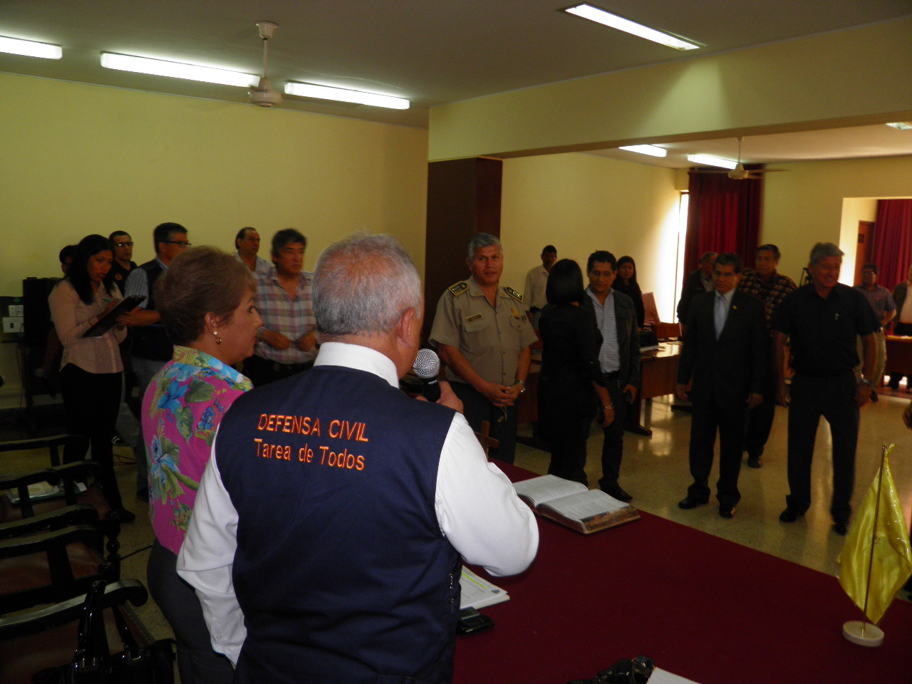 Chimbote: Instalan plataforma de defensa civil en la Municipalidad del Santa