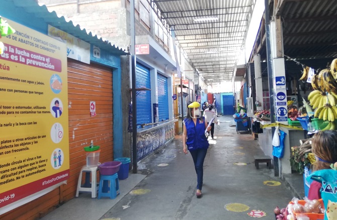 “EL 72 % de mercados de Áncash no cuenta con medidas para identificar y atender casos sospechosos de covid-19”