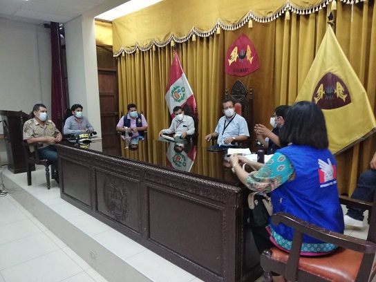  Defensoría Chimbote coordinó con autoridades desplazamiento del servicio de transporte de pasajeros en las elecciones