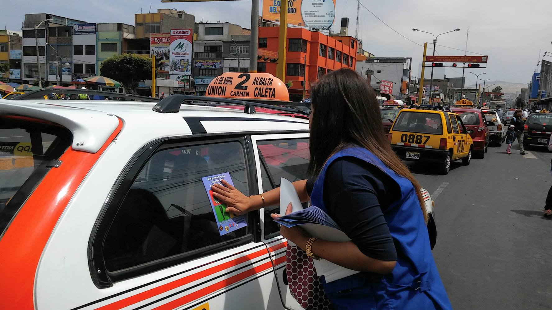 Chimbote: sensibilizan a transportistas públicos sobre el respeto del asiento preferencial 