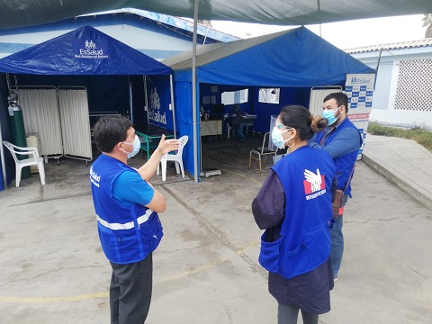 Defensoría supervisa establecimientos de salud en Casma ante tercera ola del covid-19