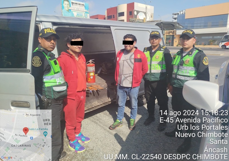 Detienen a dos presuntos integrantes de la banda delincuencial “los gemelos del terror de los grifos”