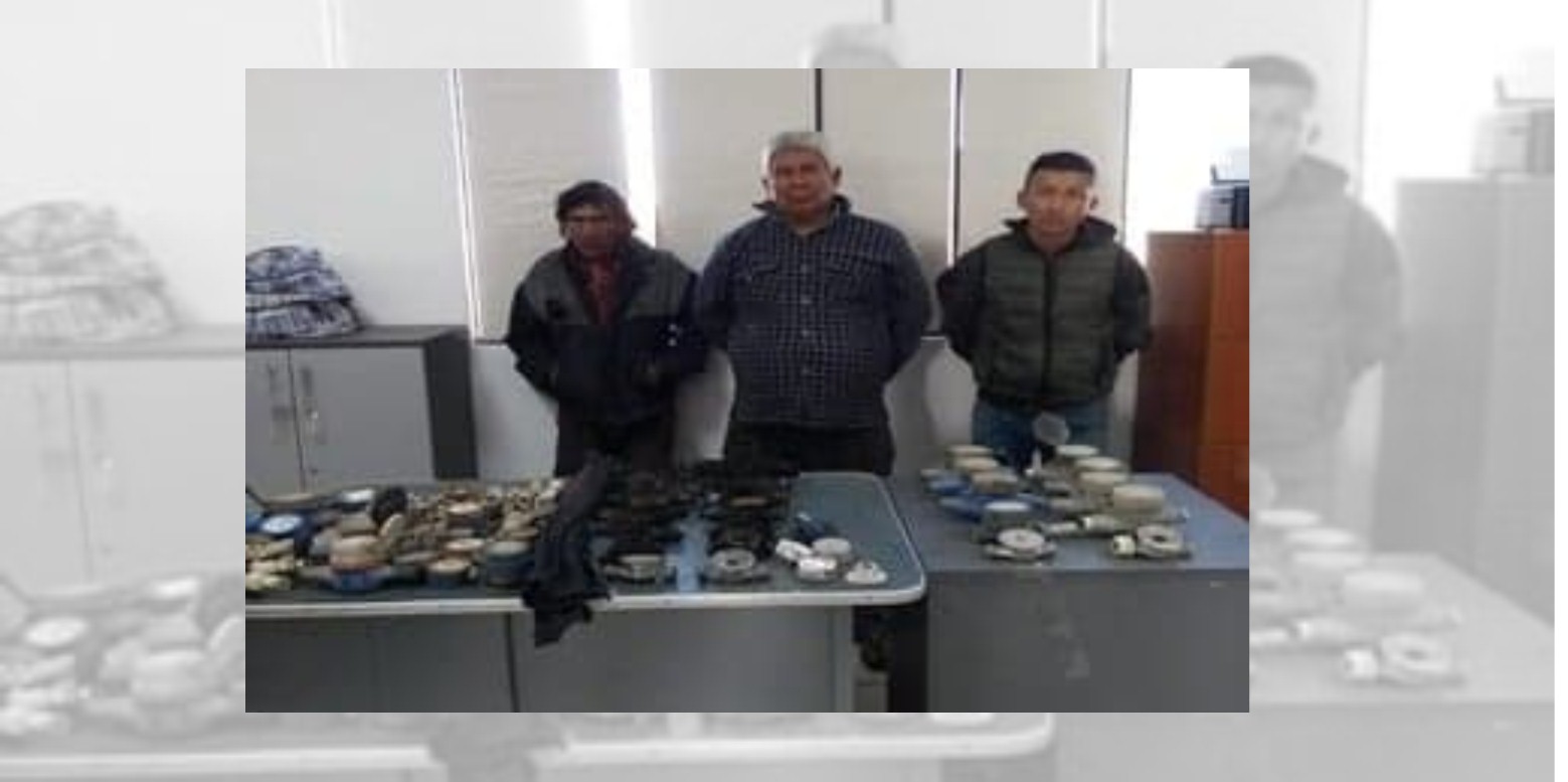 Detienen a banda dedicada al robo de medidores de agua en Casma