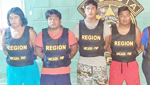 Cuatro extorsionadores fueron sentenciados a 10 y 15 años de cárcel en Chimbote