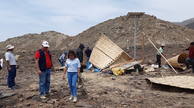 Desalojan a 30 invasores que querían apoderarse de 200 hectáreas de Chinecas en Casma