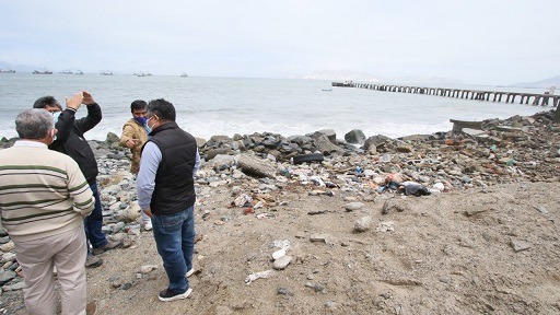 Inspeccionan varios sectores de la Florida Alta tras fuerte oleaje registrado 