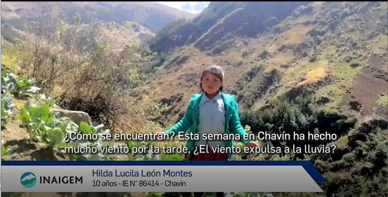 Áncash: investigadores del Inaigem y escolares dialogan sobre problemas ambientales