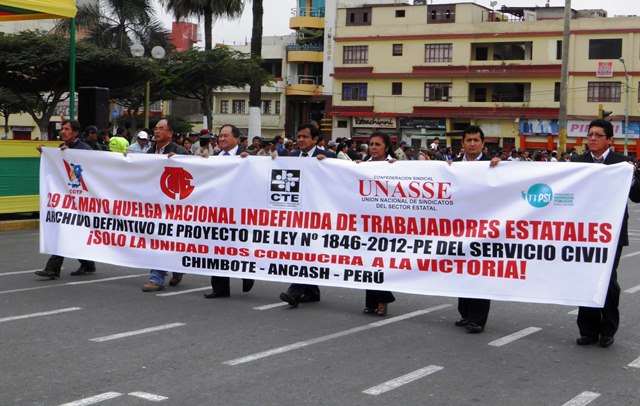 Estatales confirman que van a la huelga contra proyecto de ley del servicio civil