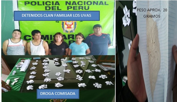 Chimbote: Detienen a líder e integrantes de clan familiar por microcomercialización de droga