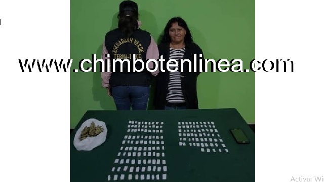 Detienen a mujer por presuntamente dedicarse a la microcomercialización de droga en Chimbote