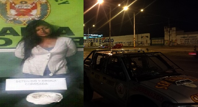 Policía detiene a mujer que integra clan familiar dedicado al tráfico de drogas en Chimbote