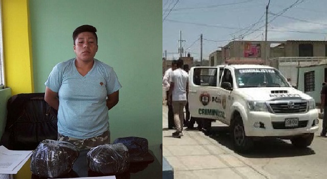 Detienen a mujer con más de 2 kilos de marihuana en Chimbote