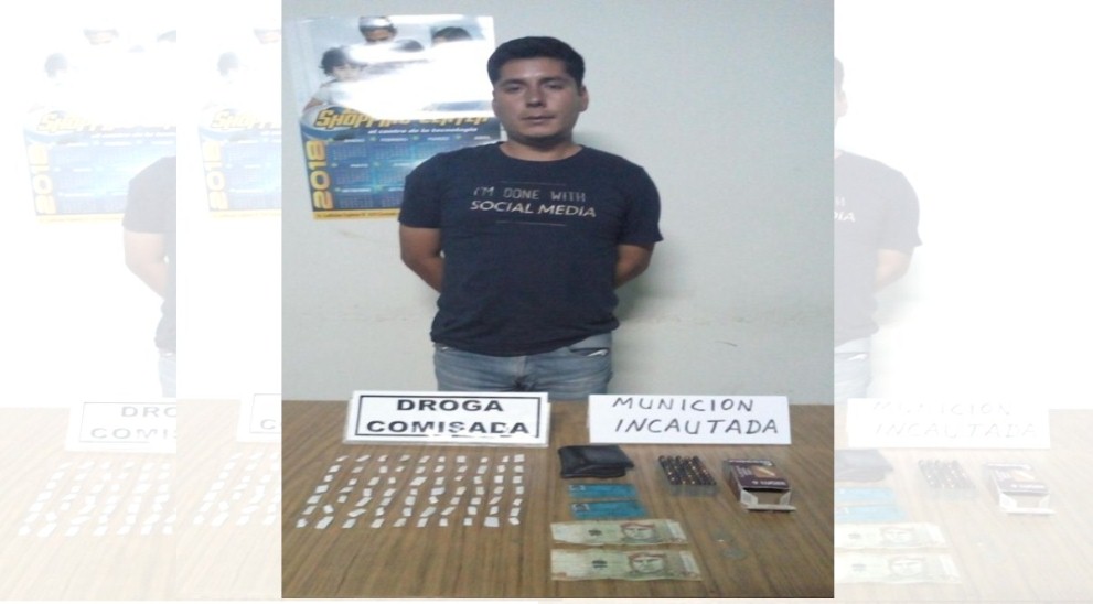 Chimbote: Prisión preventiva para sujeto que cayó con droga y municiones en “La Esperanza Baja” 