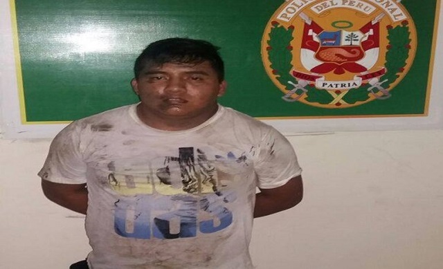 Atrapan a 2 sujetos por asaltar a taxista en Chimbote, uno de ellos era menor de edad y portaba un revólver