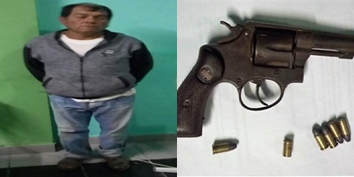 Intervienen a agricultor por portar un revólver de la ex Guardia Civil sin licencia en Chimbote