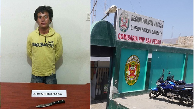 Sujeto hirió con un cuchillo a su conviviente cuando cargaba en sus brazos a su hija en Chimbote