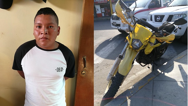 Asaltan a colombiano en Chimbote y en tiempo récord recuperan su motocicleta y detienen a sujeto