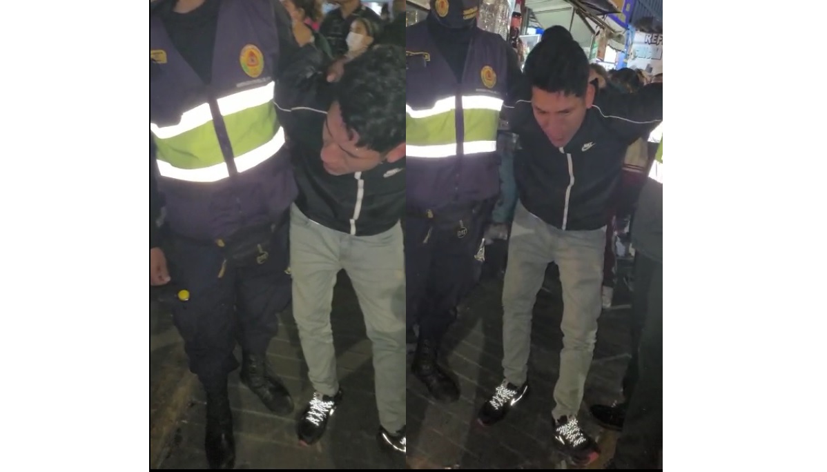 En Chimbote detienen a sujeto que robó un bolso y portaba un arma de fuego  