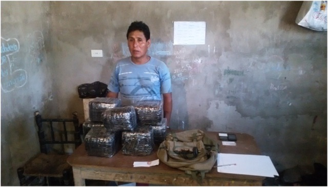 Santa: Cae sujeto con 14 kilos de marihuana que tenía como destino “Lurigancho”