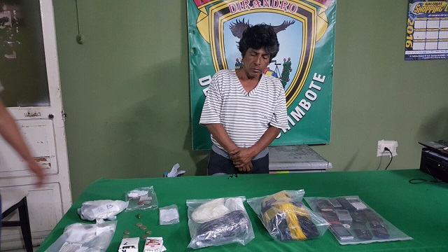 Allanan vivienda en Nuevo Chimbote y atrapan a facineroso con 400 gramos de PBC y 300 de marihuana 