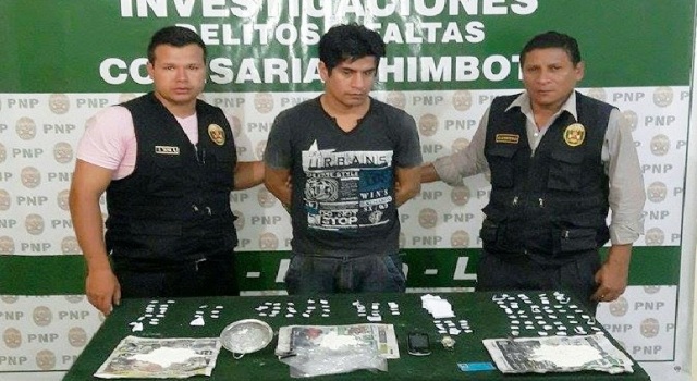 Capturan a sujeto que vendía droga en modalidad de delivery en centro de Chimbote