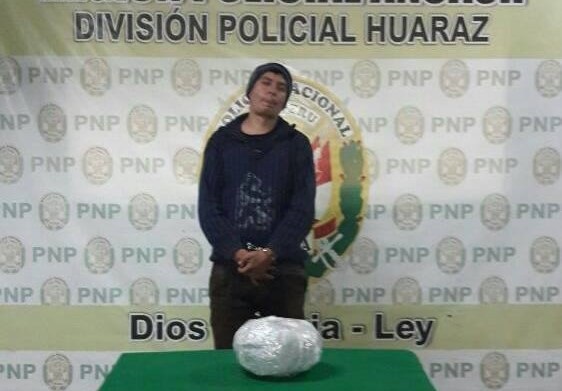 Áncash: Detienen a sujeto con 1 kilogramo marihuana en un bus en la carretera Pativilca-Huaraz