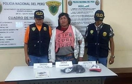 Cayó el “Cuervo” acusado de vender droga como pan caliente en la zona este de Chimbote