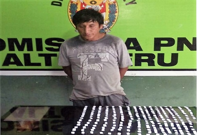Cayó sujeto que escondía 240 ketes de Pasta Básica de Cocaína en sus partes íntimas en Chimbote