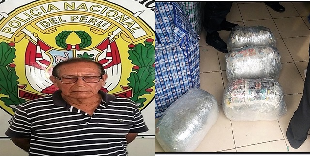 Áncash: Agricultor fue detenido con 40 kilos de marihuana en la carretera Chuquicara-Huarochirí 