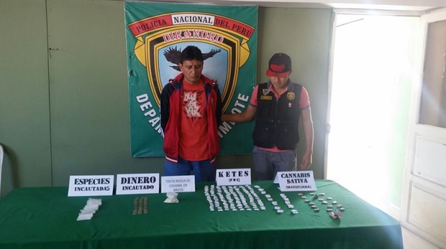 Sujeto decía que era agricultor, pero se dedicaba a la venta de drogas en distrito de Santa