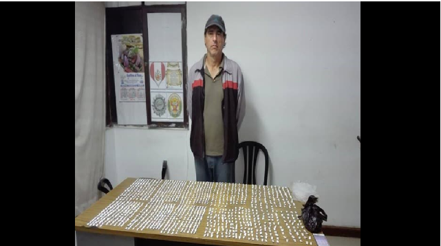 Detienen a vendedor de droga en Nuevo Chimbote con 1,350 ketes de Pasta Básica de Cocaína