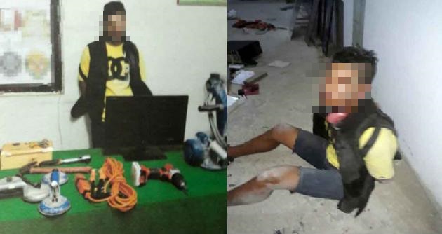 Atrapan a ladrón robando en una vidriería de Nuevo Chimbote, dos lograron escapar