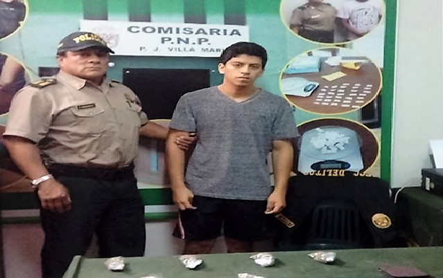 Intervienen a estudiante en Nuevo Chimbote presuntamente por dedicarse a la venta de marihuana