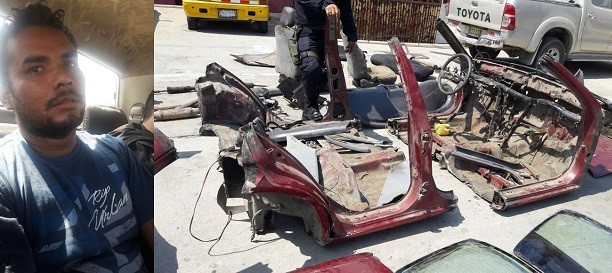 Detienen a sujeto presuntamente por desmantelar vehículos robados en Nuevo Chimbote