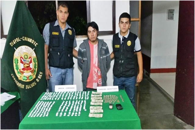Cayó sujeto que se dedicaba a la venta de drogas en Nuevo Chimbote