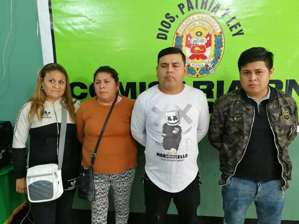 Chimbote: Policía detuvo a cuatro personas en un vehículo con arma de fuego