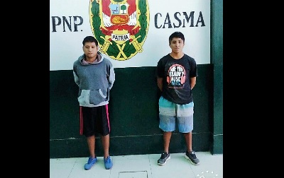Intervienen a dos sujetos con armas de fuego y pasamontañas por inmediaciones de un grifo en Casma