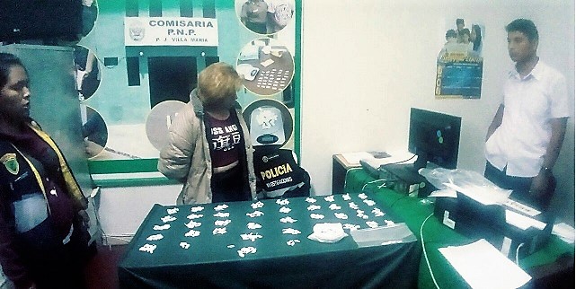 Encubiertos del Grupo Terna intervienen a pareja con droga en “Villa Hermosa” de Nuevo Chimbote