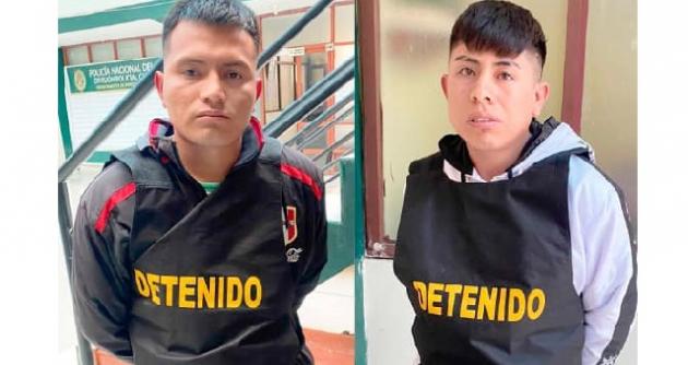 Detienen a dos sujetos por presunta extorsión a transportistas de Chimbote