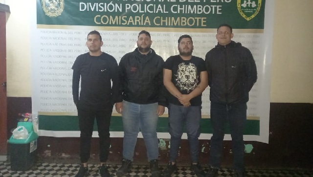 Venezolanos son detenidos por golpear a pareja de esposos en el centro de Chimbote