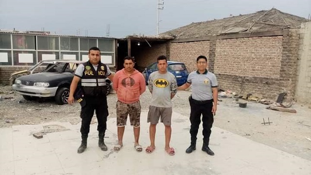 Allanan taller clandestino donde desmantelaban vehículos robados en Chimbote