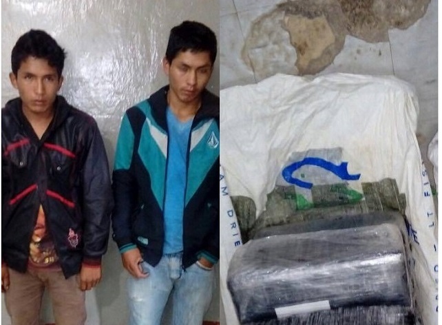 Áncash: Detienen a 3 sujetos con 50 kilos de marihuana en Sihuas, uno resultó herido